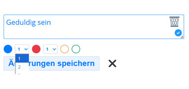 Stärken editieren Stärken editieren